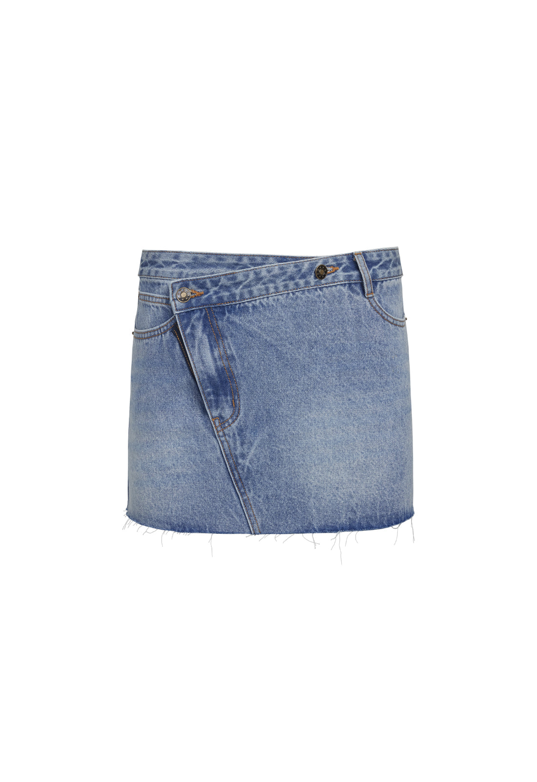 MOSS MINI SKIRT - BLUE DENIM
