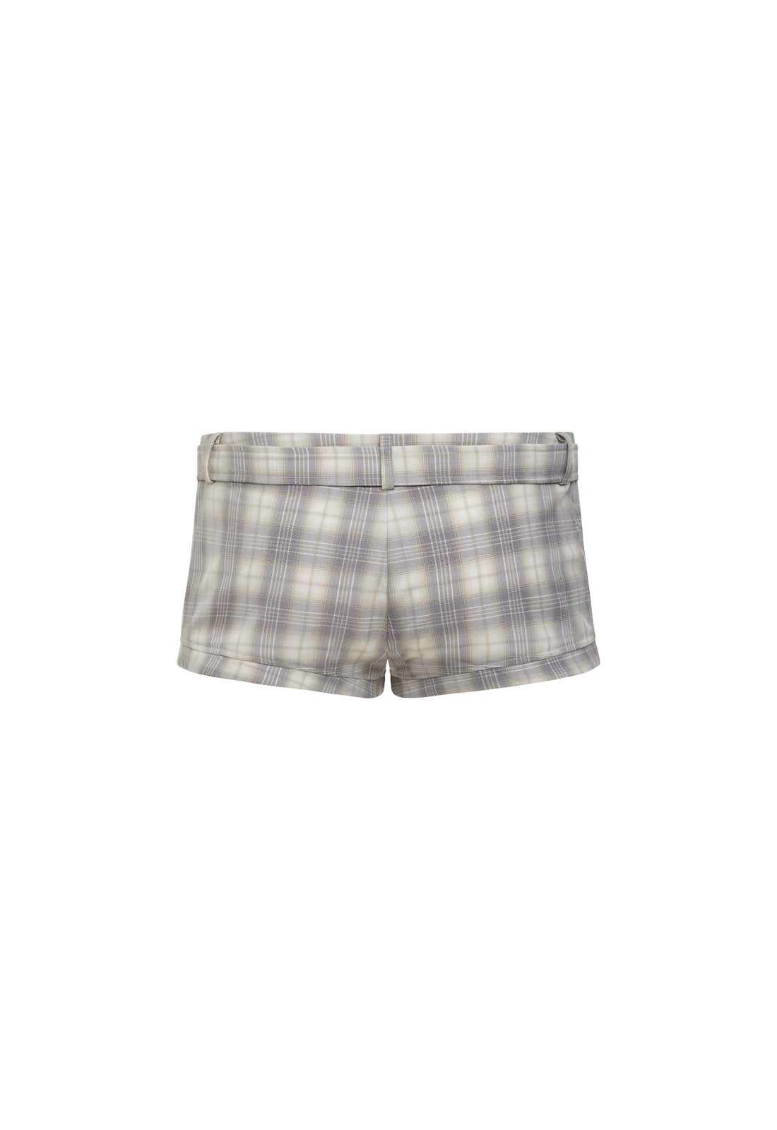 AFTERGLOW MINI SHORT - SMOKE PLAID