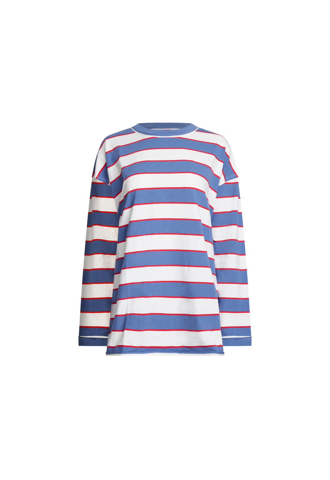 HORIZON LONG SLEEVE - DUSTY BLUE STRIPE