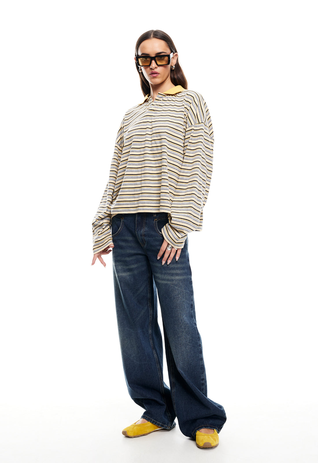 REBELS JERSEY  - YELLOW STRIPE