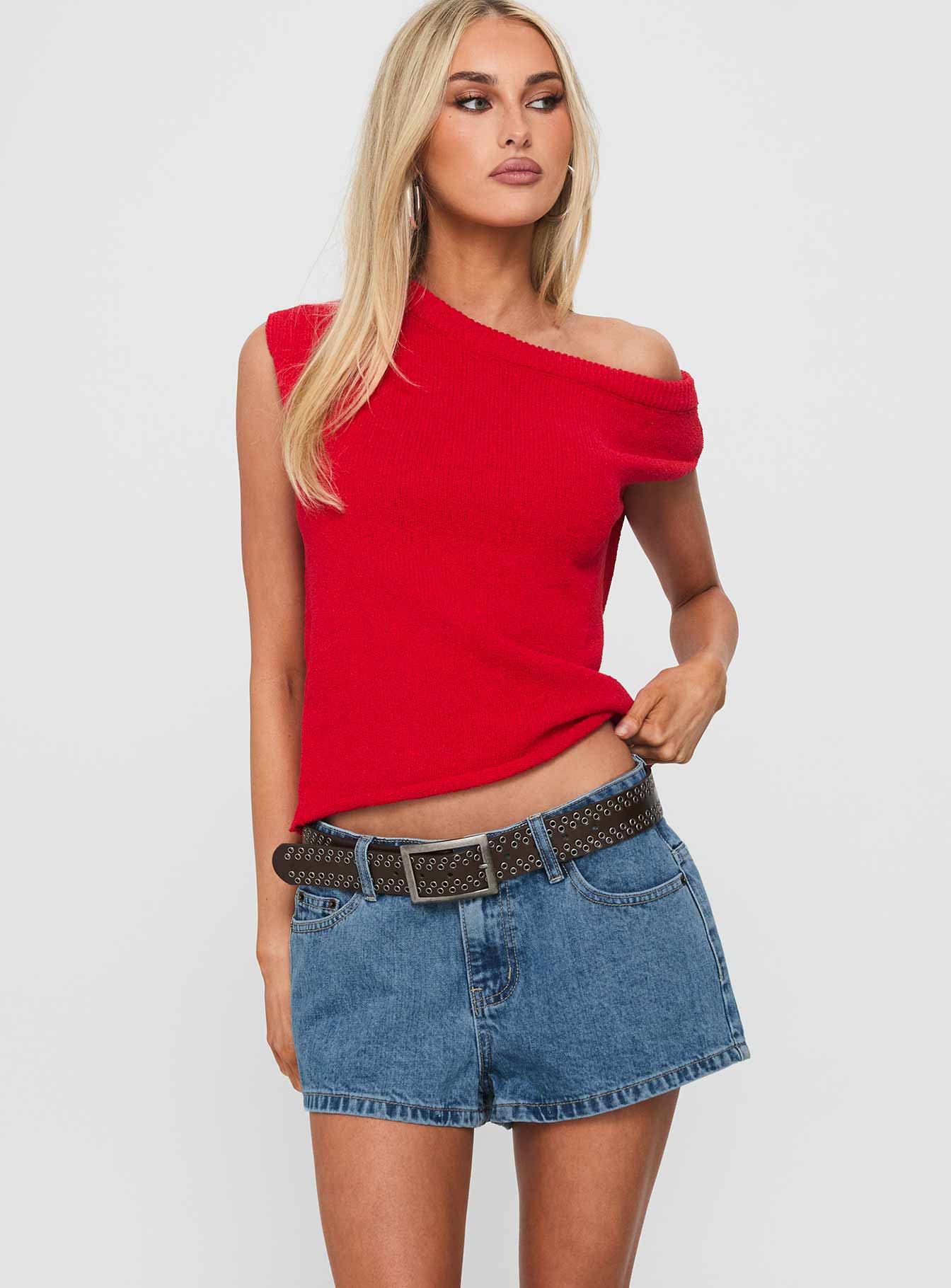 Dreamful Low Rise Mini Denim Short Light Wash