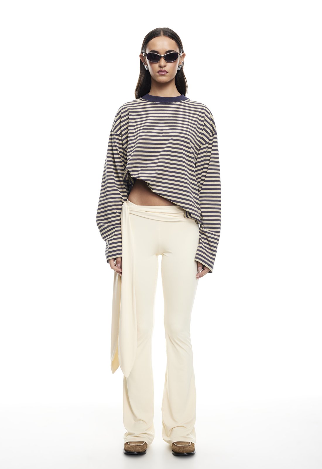 BLOOM LONG SLEEVE - BEIGE STRIPE