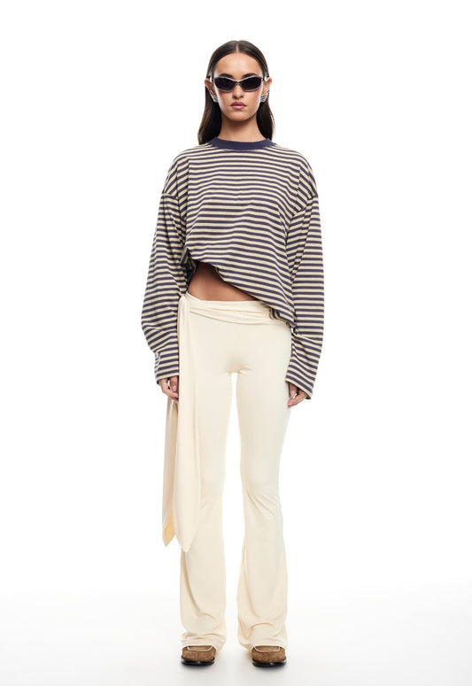 BLOOM LONG SLEEVE - BEIGE STRIPE