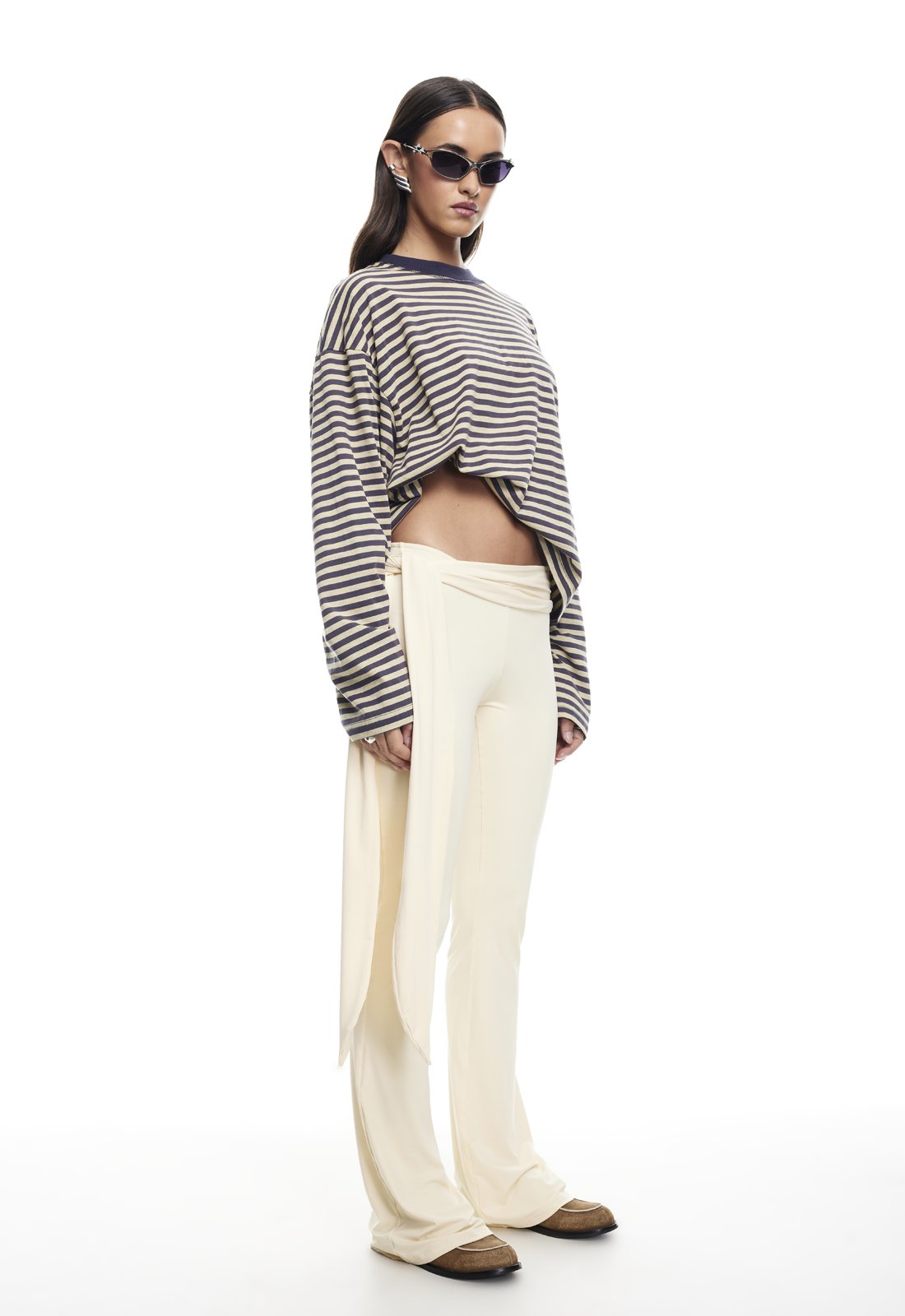 BLOOM LONG SLEEVE - BEIGE STRIPE