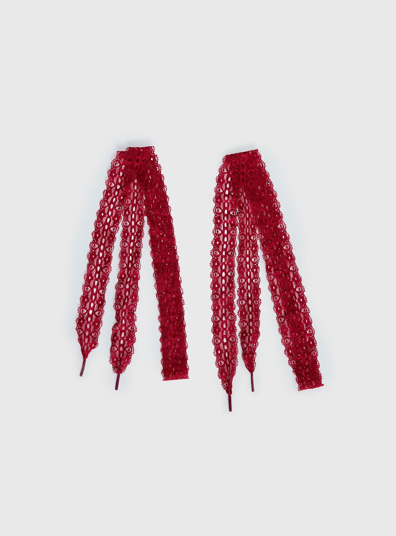 Masonne Lace Shoelaces Red