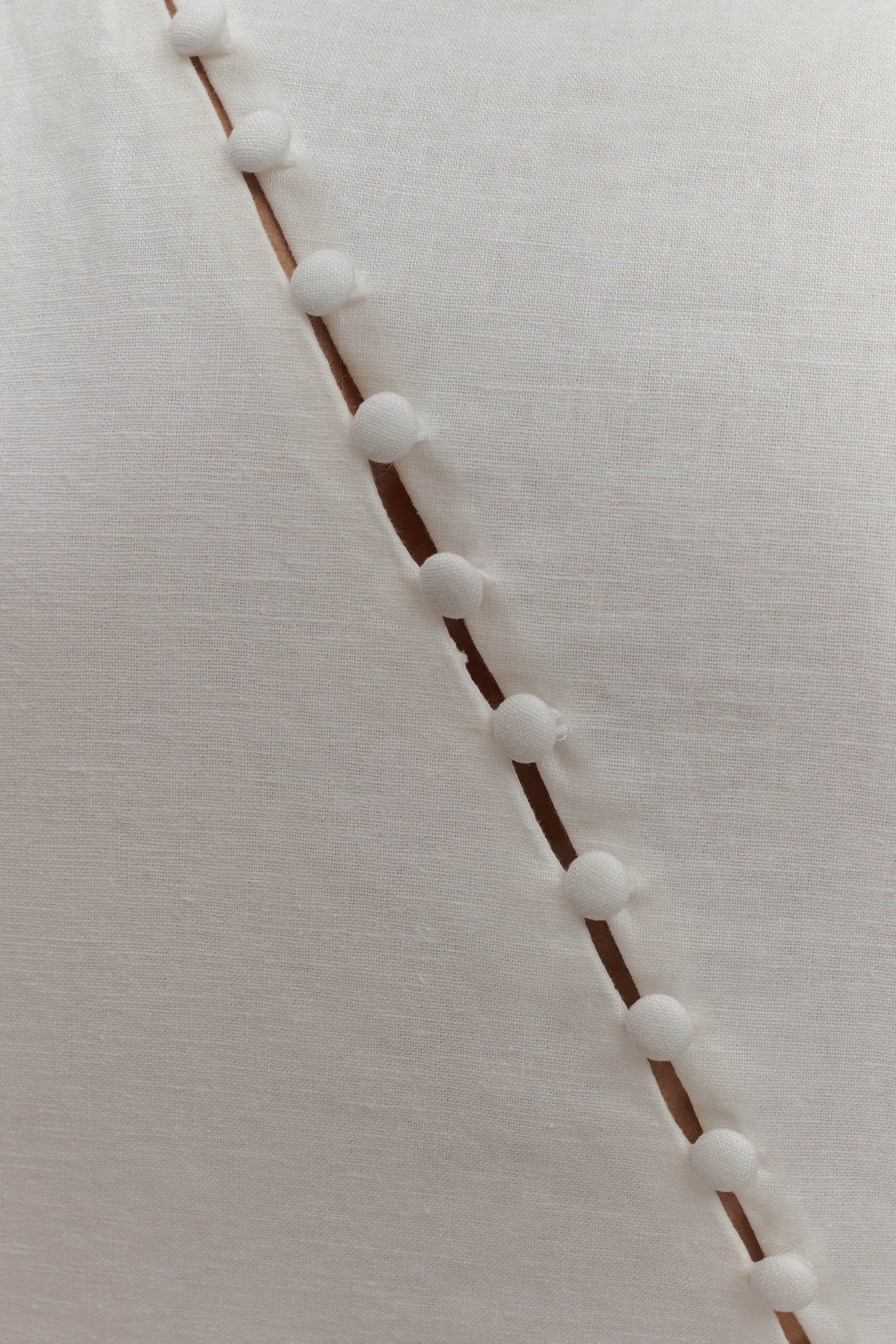 Bronte Linen Button Midi Dress - White