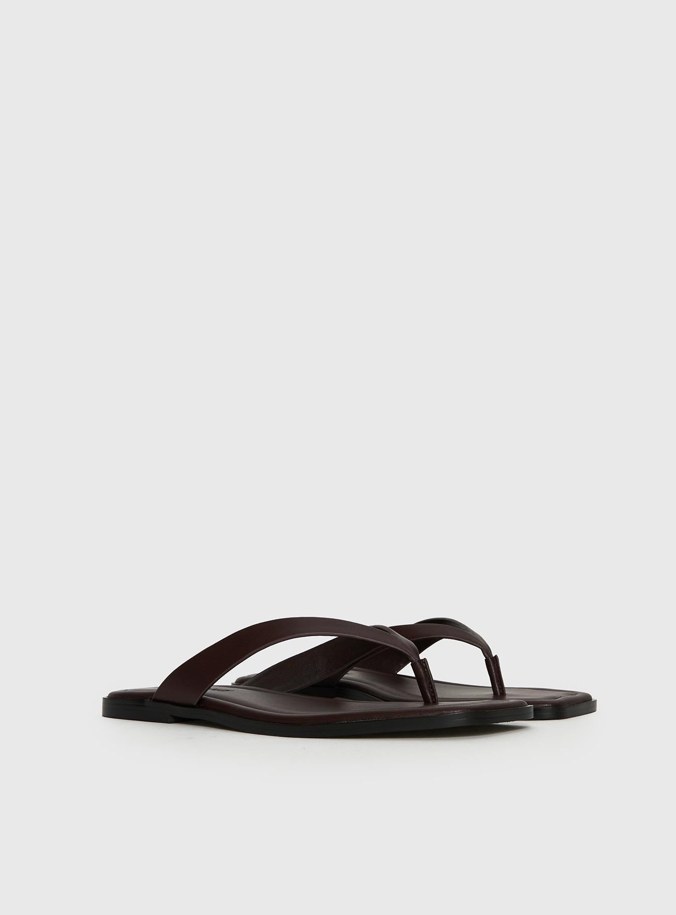 Alara Flat Thong Sandals Brown