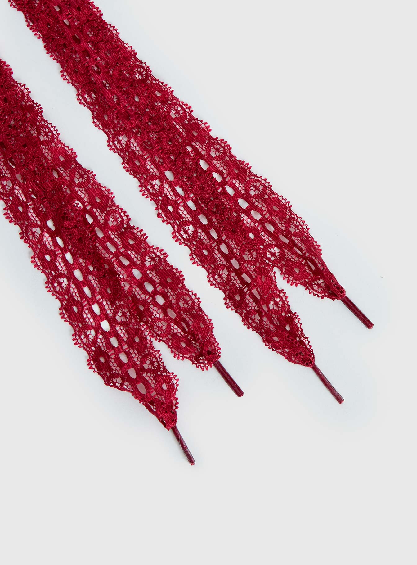 Masonne Lace Shoelaces Red