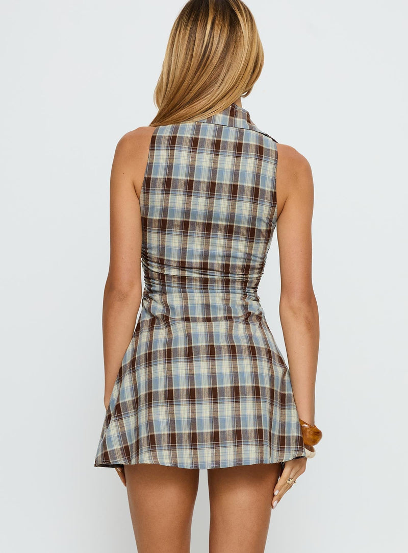 Adalind Shirt Mini Dress Multi Check