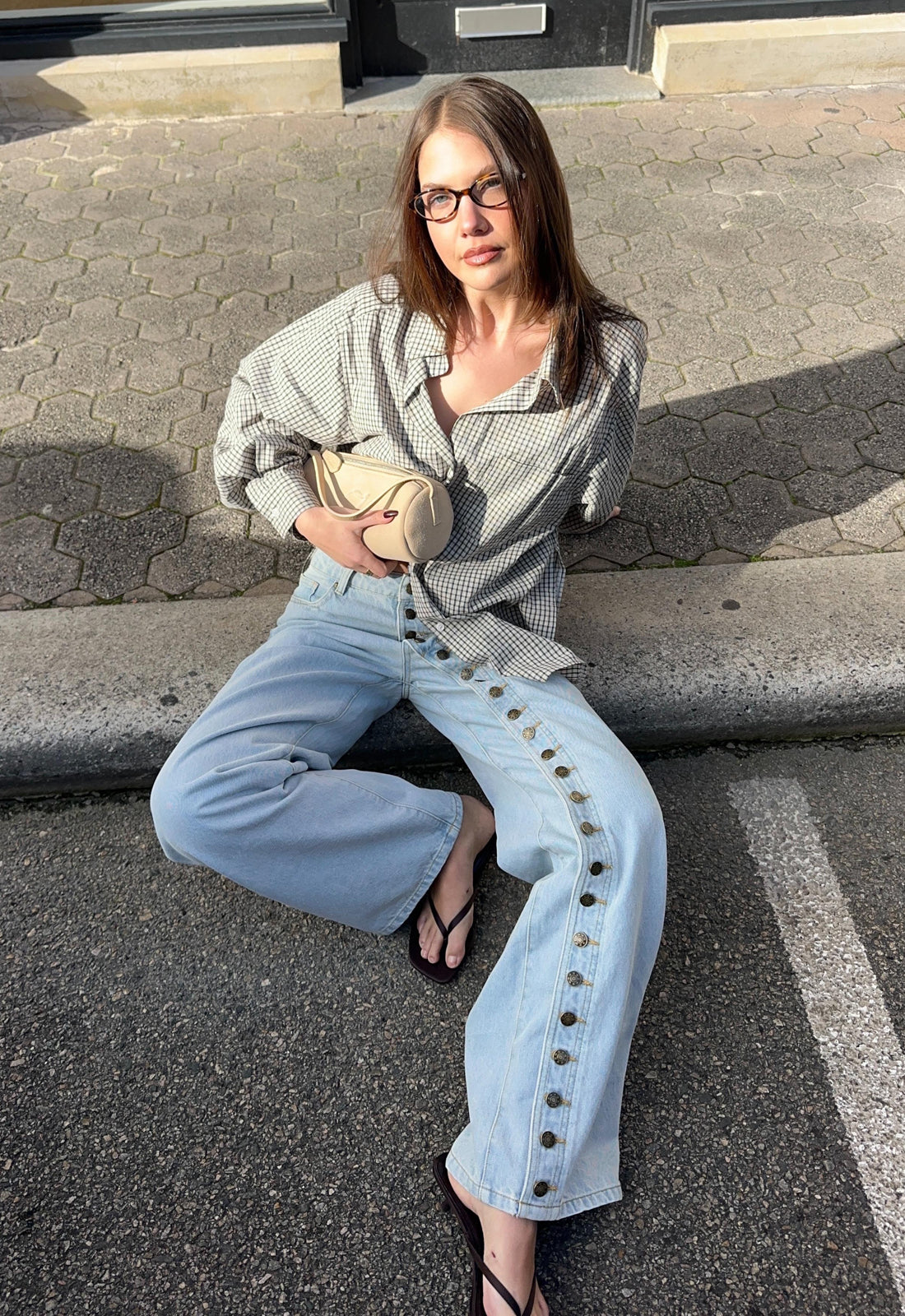 NOTTING HILL SHIRT - CREAM CHECK