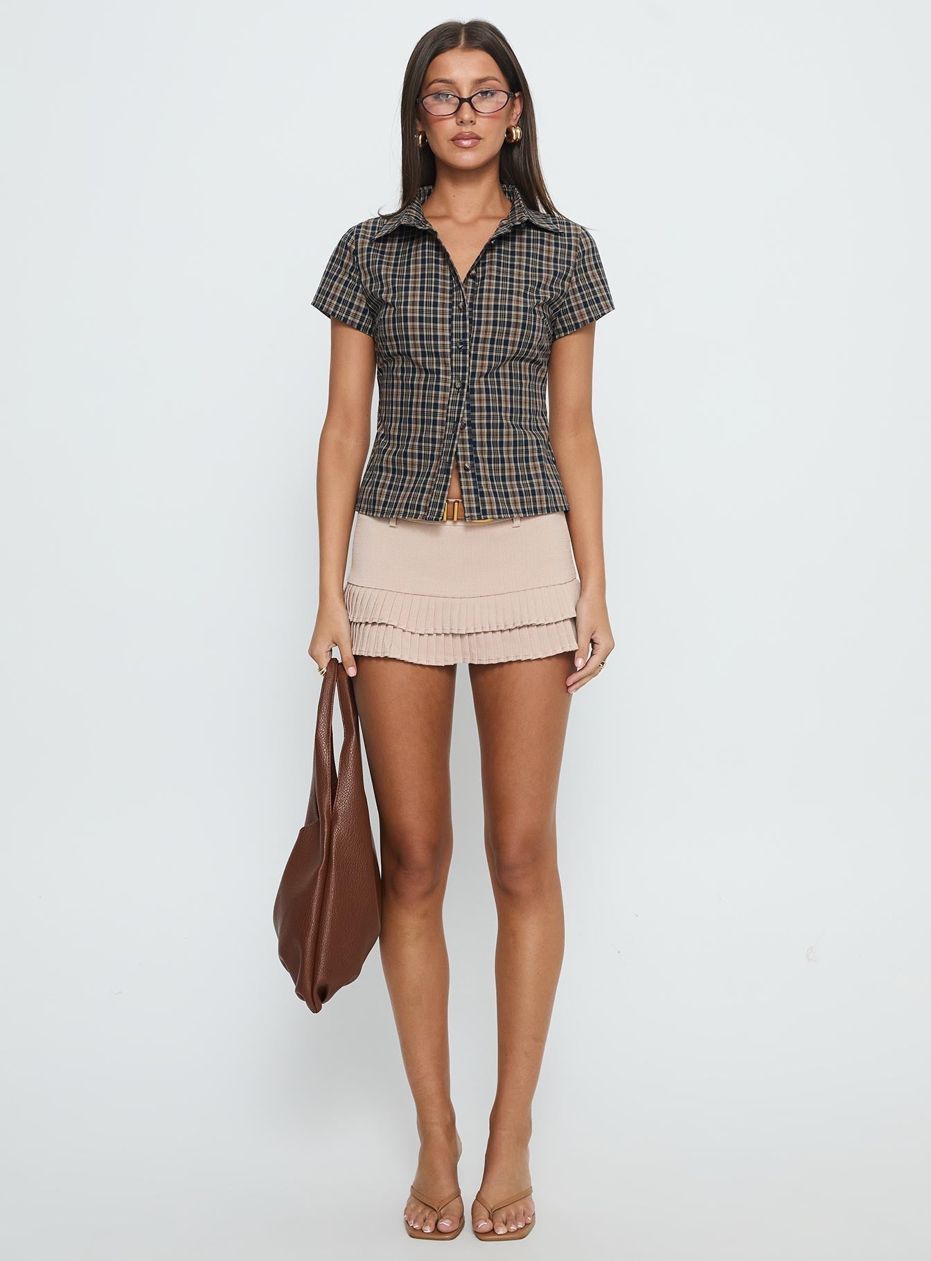 Lift Off Button Up Top Multi Check