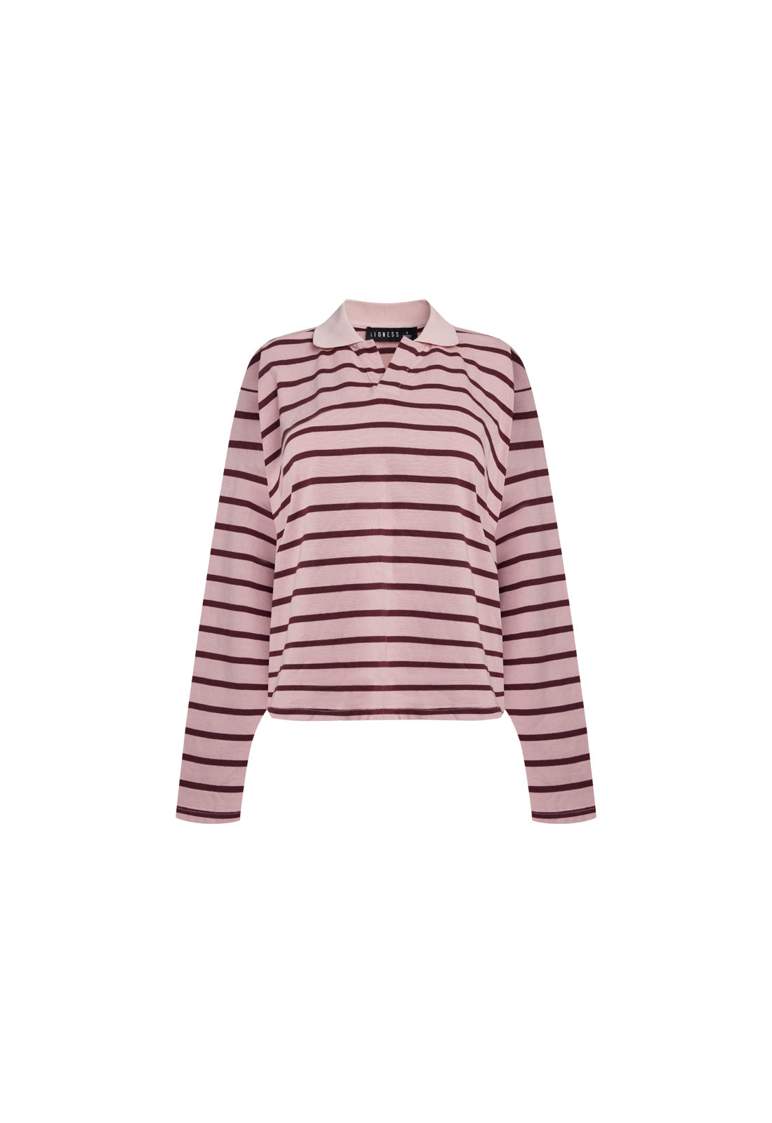 REBELS JERSEY - BURGUNDY BLUSH STRIPE