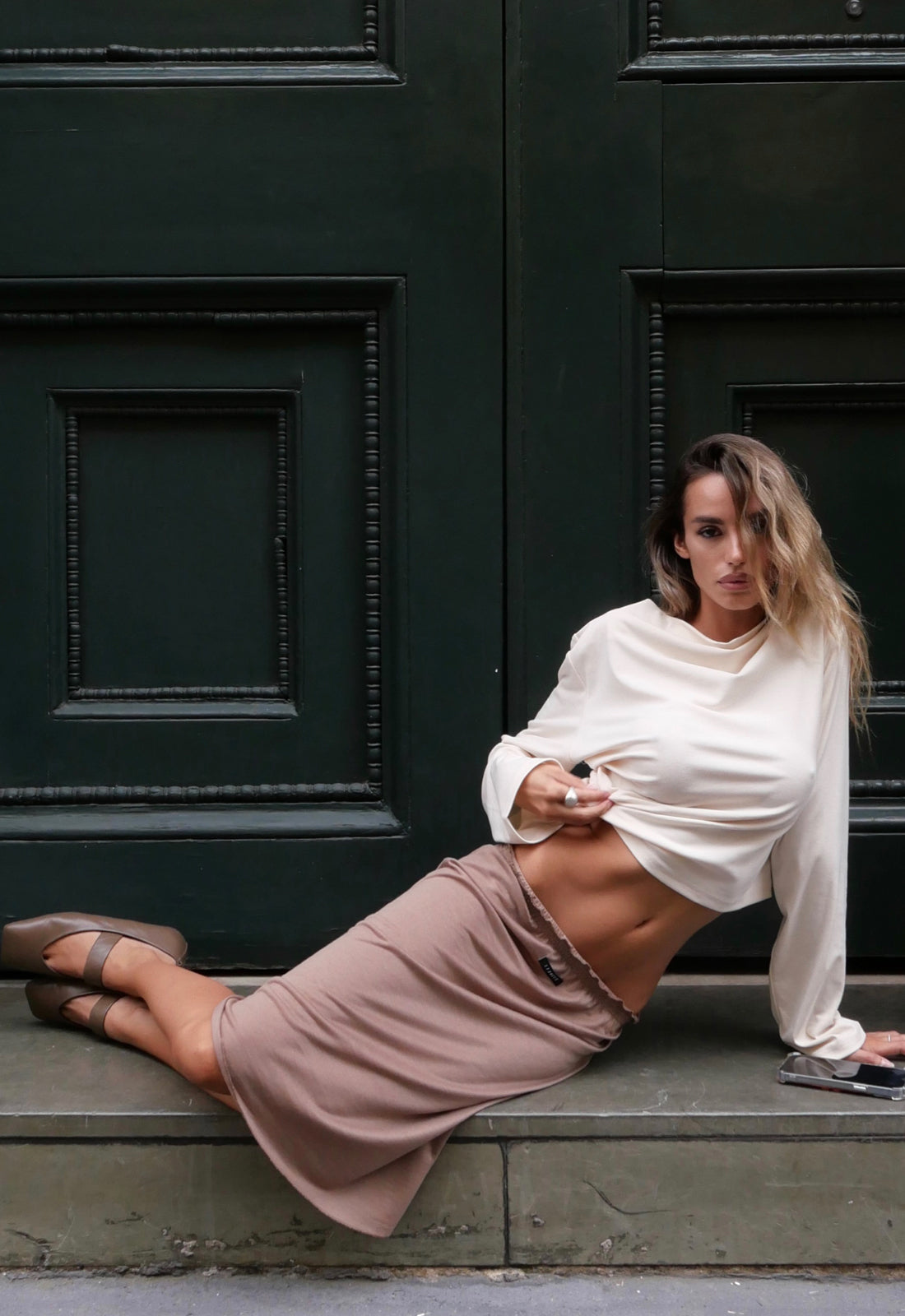 TIDAL LONG SLEEVE - IVORY