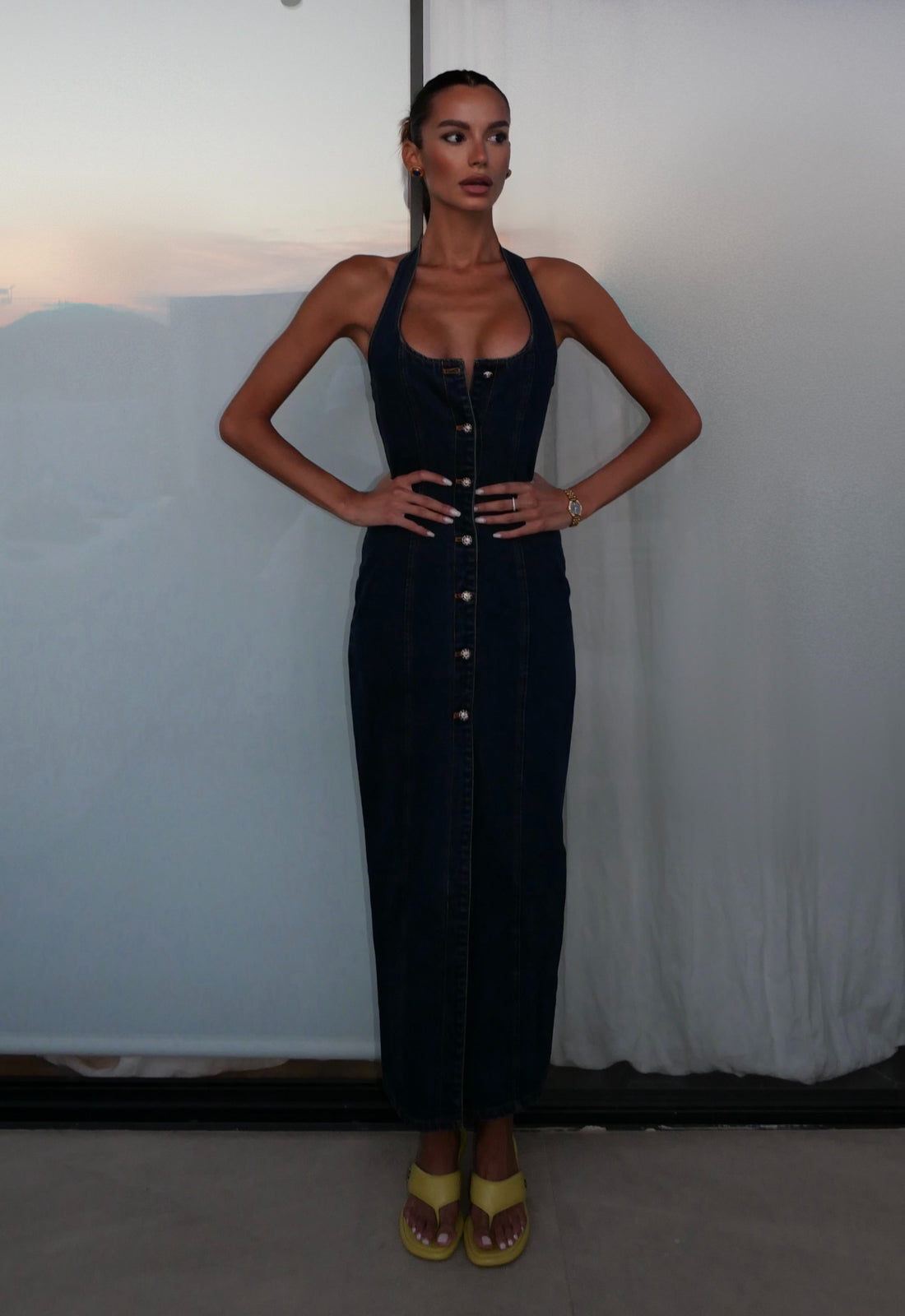 KENNY MAXI DRESS  - INDIGO