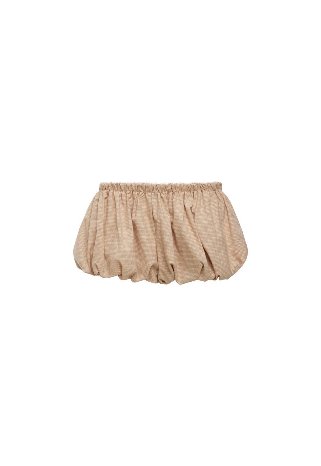 ECLIPSE MINI SHORT - BEIGE PLAID