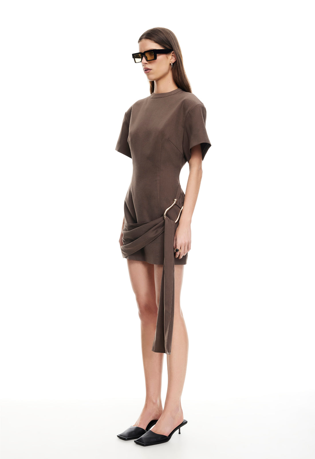 MARTINI MINI DRESS - CHOCOLATE