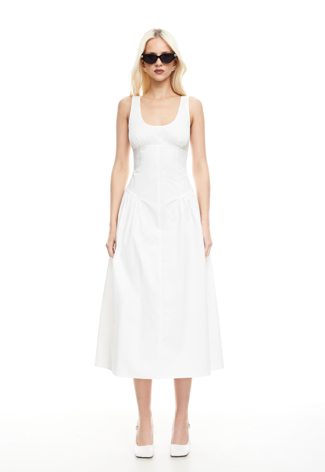 LUNA ROSA MAXI DRESS - PORCELAIN