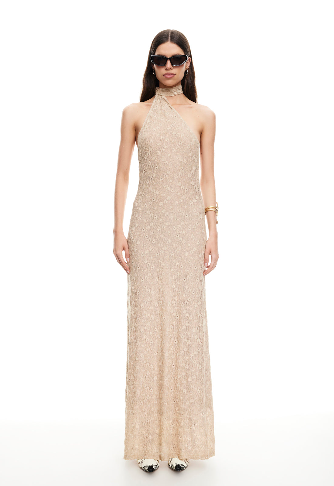 LUX LACE MAXI - TAUPE