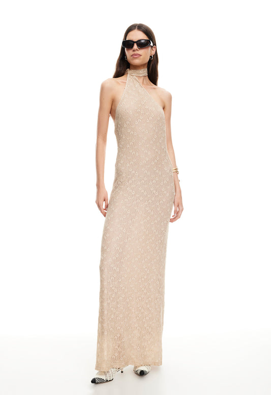 LUX LACE MAXI - TAUPE