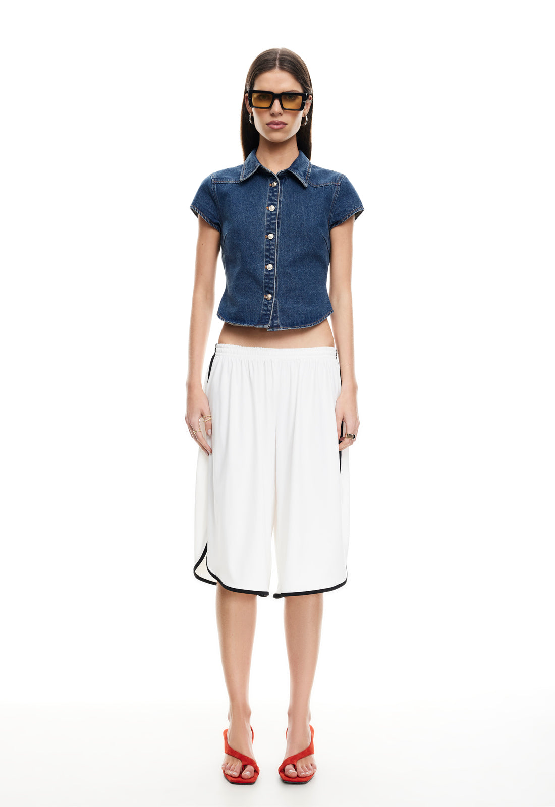 VARSITY BLUES TEE - MID BLUE