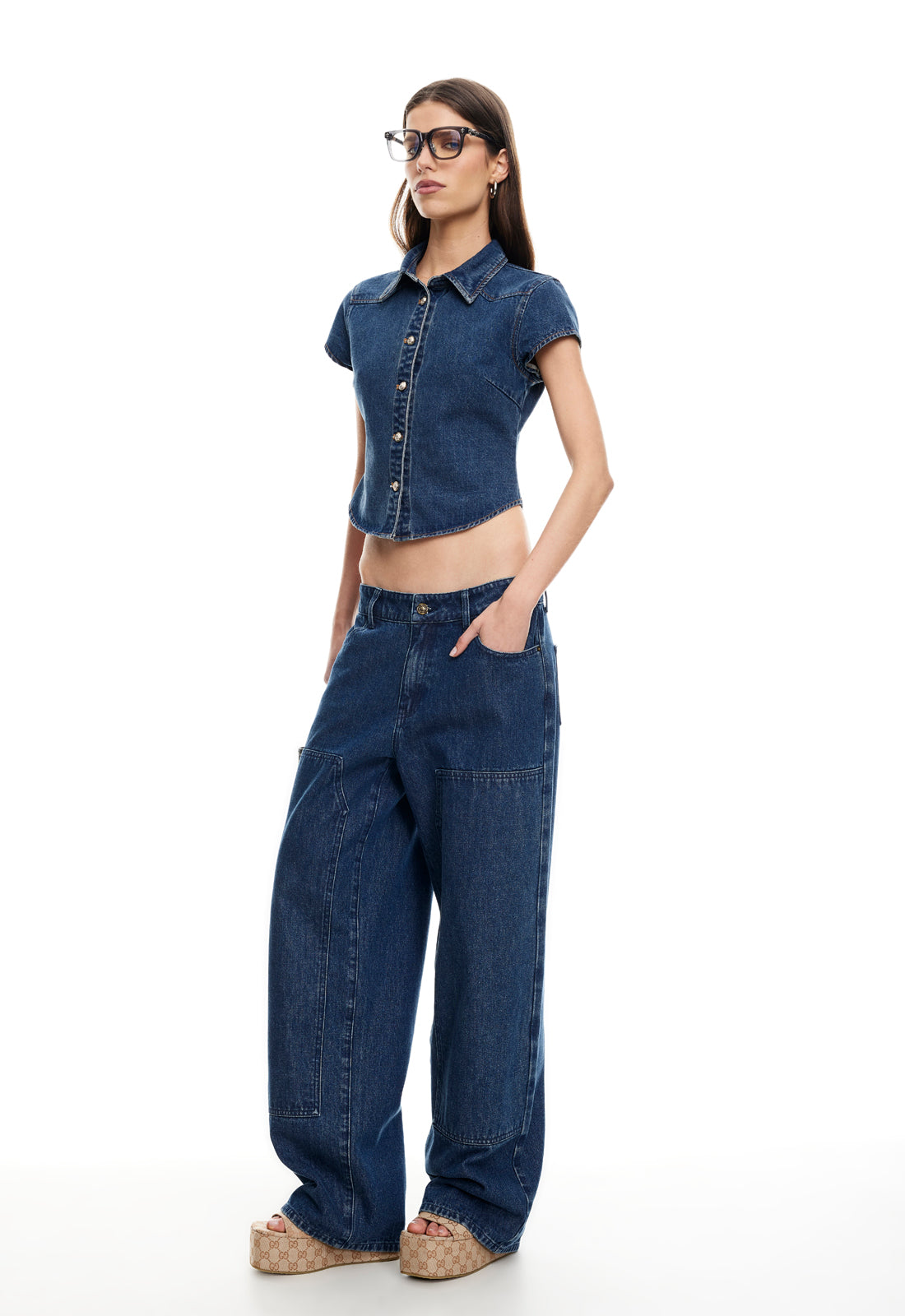 ANCHOR JEAN - MID BLUE