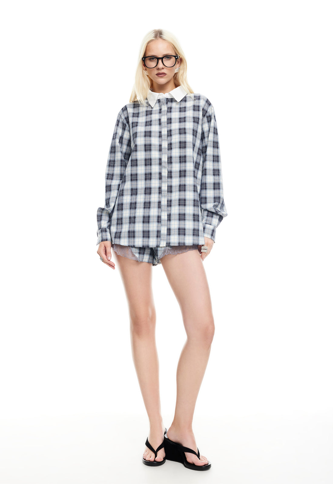 VACANZA SHIRT - NAVY PLAID
