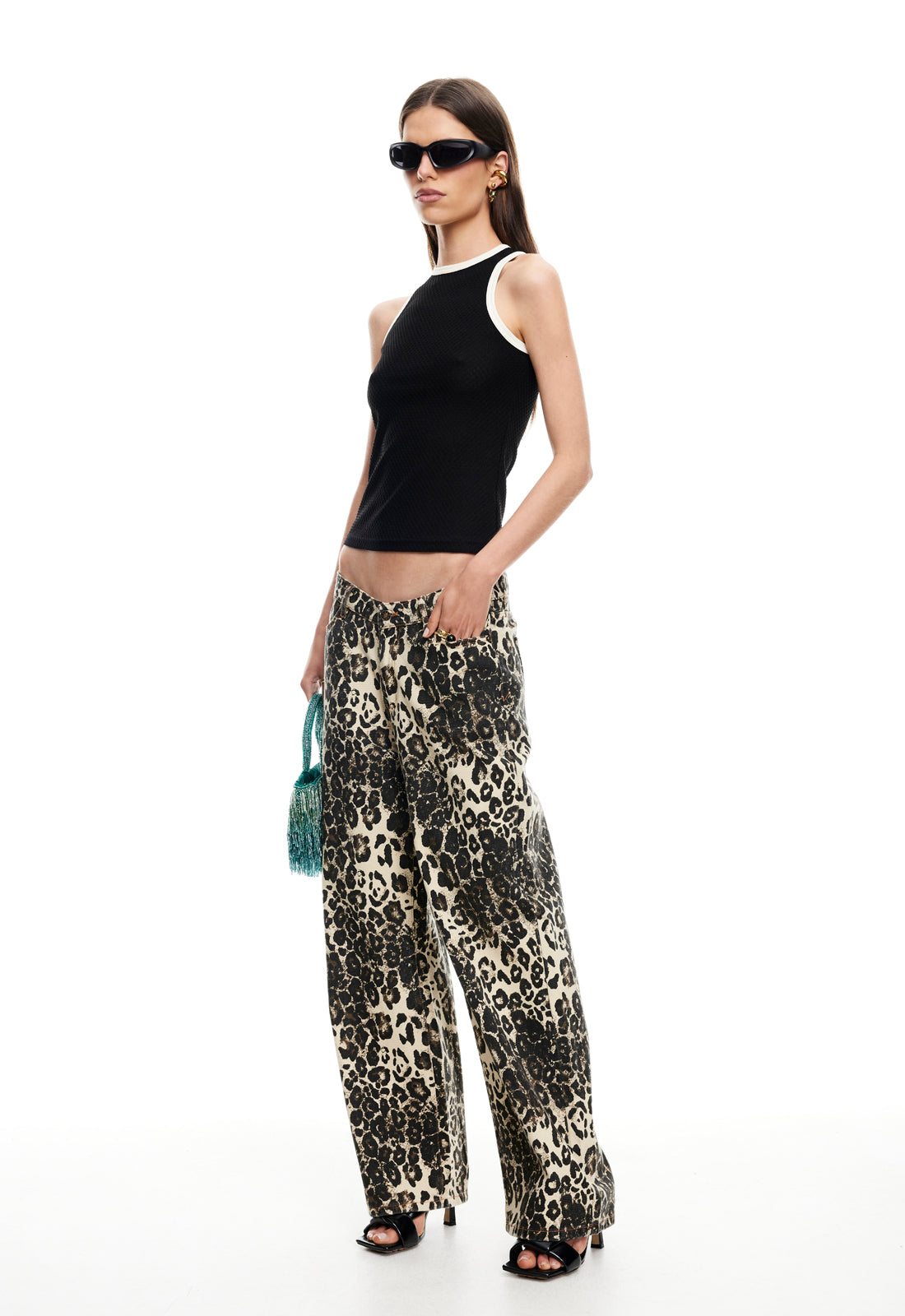 REBELS JEAN - LEOPARD