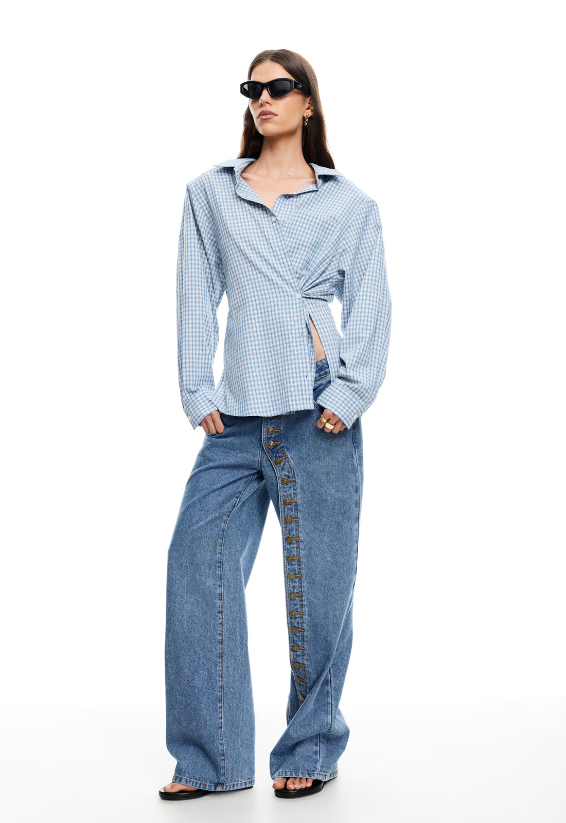 NOTTING HILL SHIRT - BABY BLUE CHECK