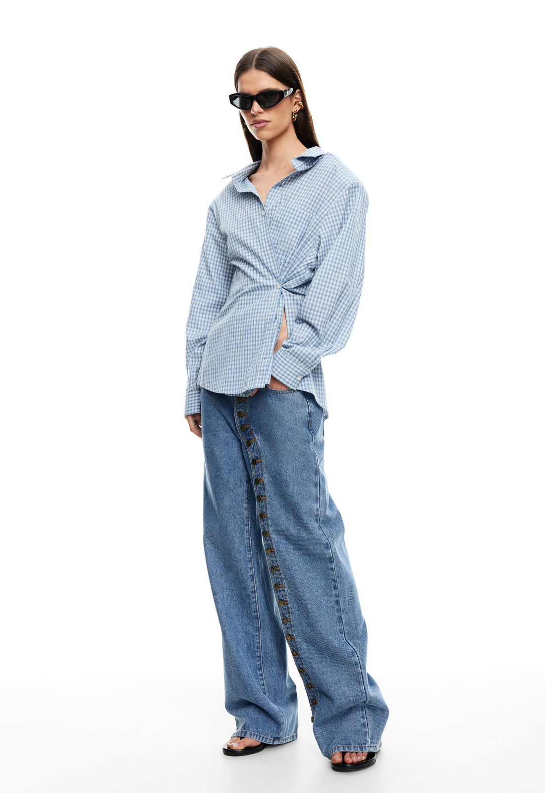 NOTTING HILL SHIRT - BABY BLUE CHECK