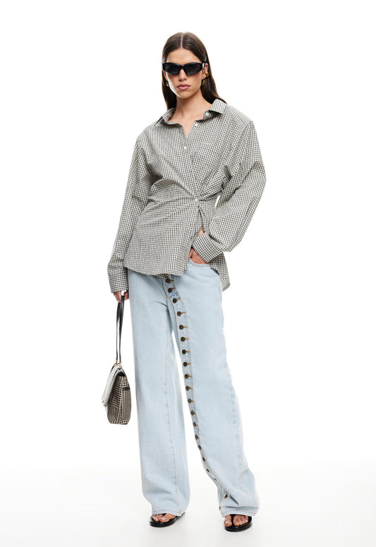 NOTTING HILL SHIRT - CREAM CHECK