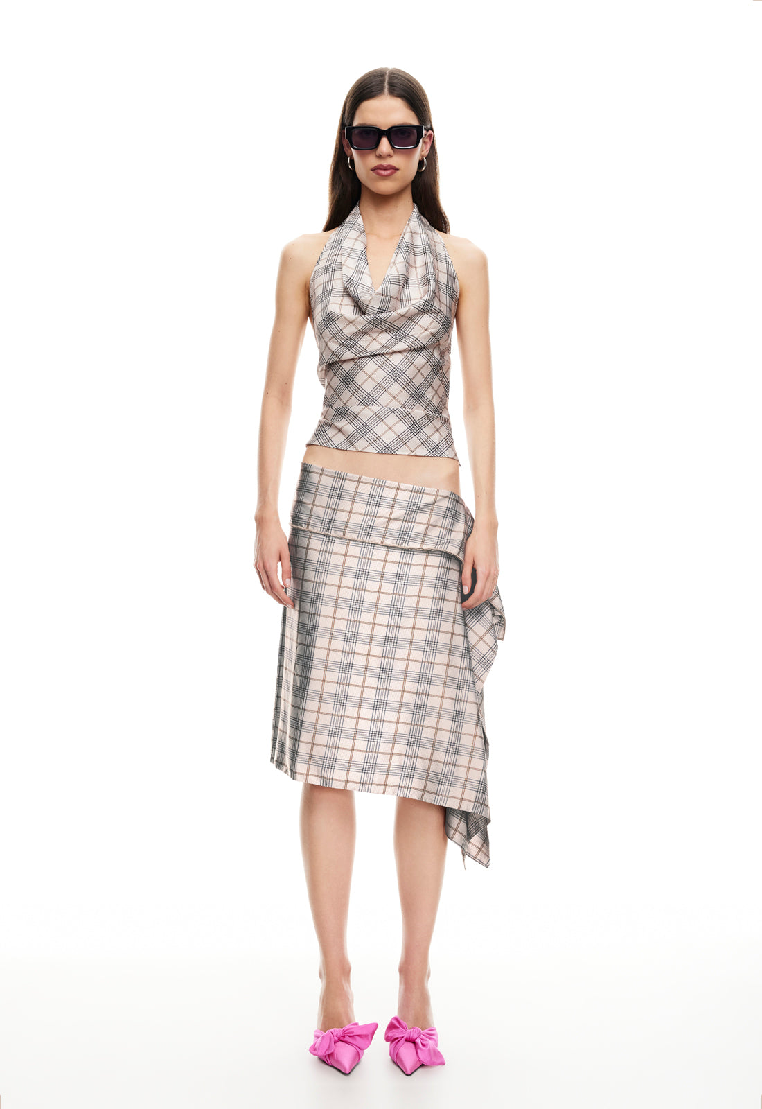 HERITAGE HALTER - BEIGE PLAID