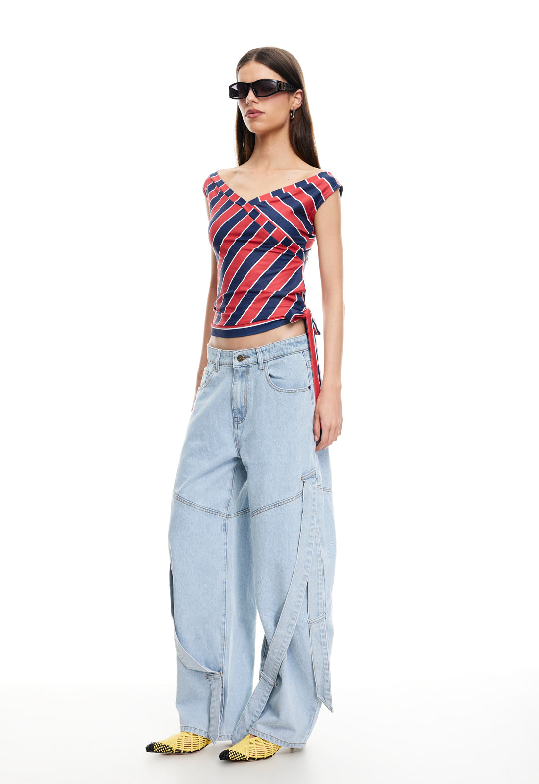 MISCHIEF TOP - MIDNIGHT STRIPE