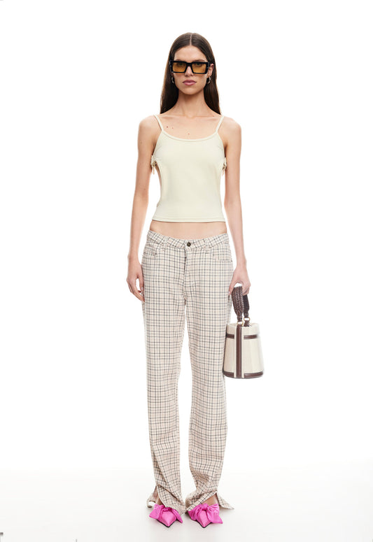 ALABAMA JEANS - ALMOND PLAID