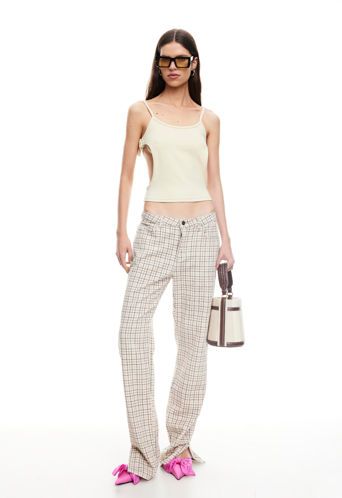 ALABAMA JEANS - ALMOND PLAID