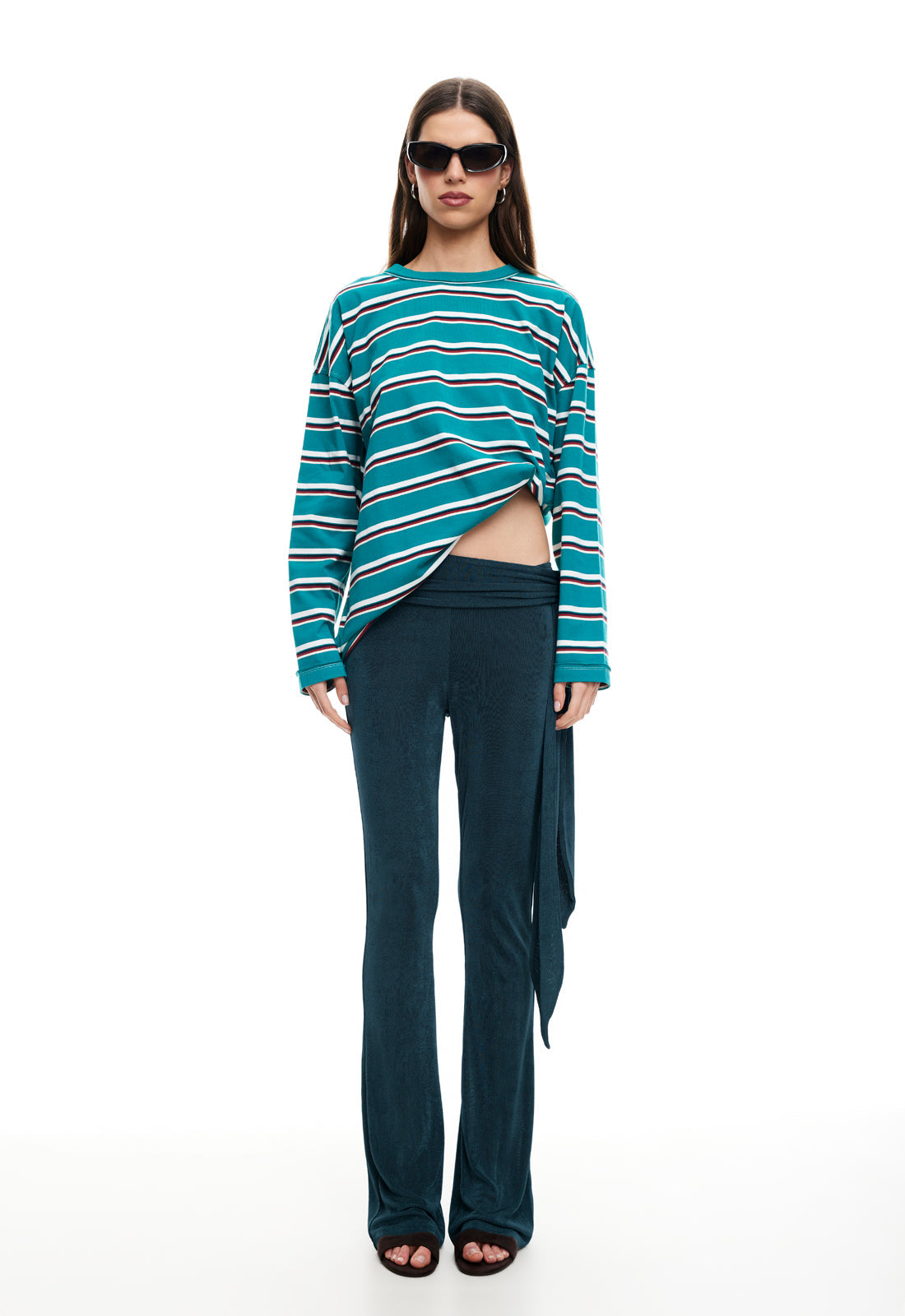 HORIZON LONG SLEEVE - FOREST STRIPE