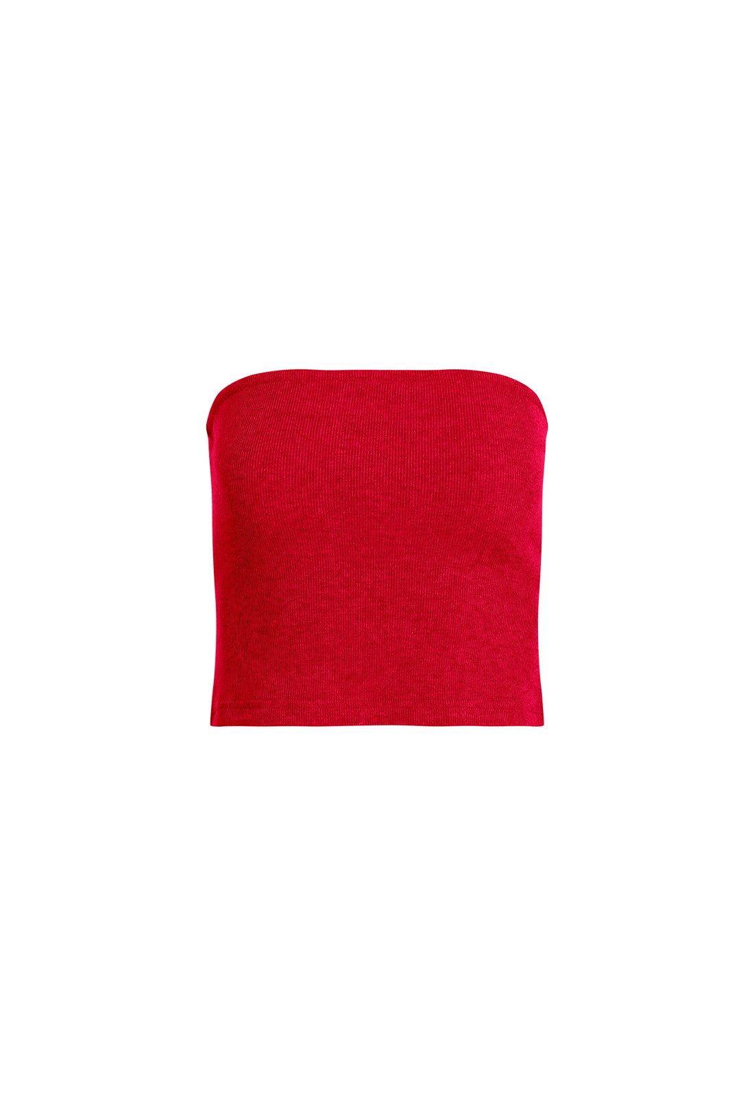 SWAY STRAPLESS TOP - TOMATO