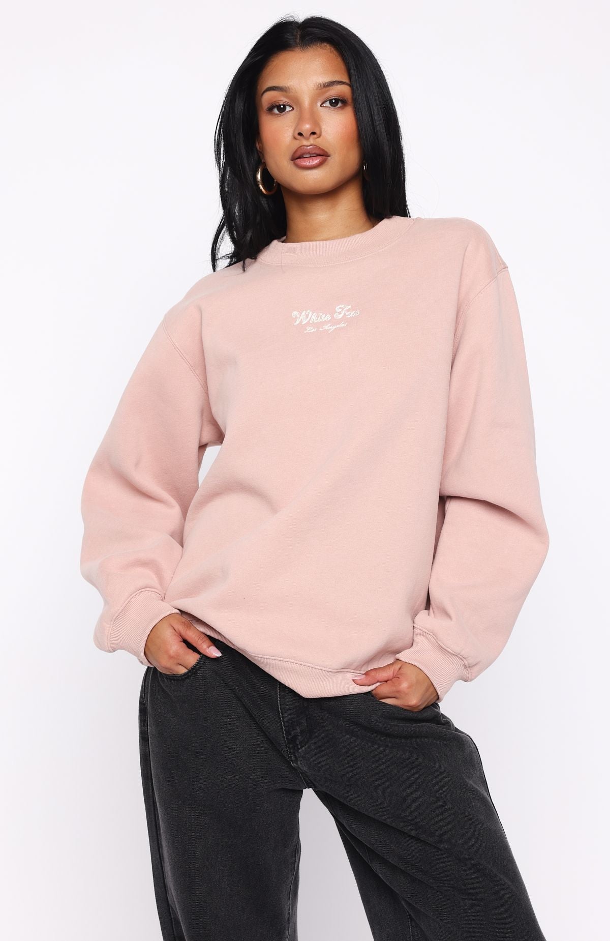 Through Thick And Thin Oversized Sweater Dusty Pink