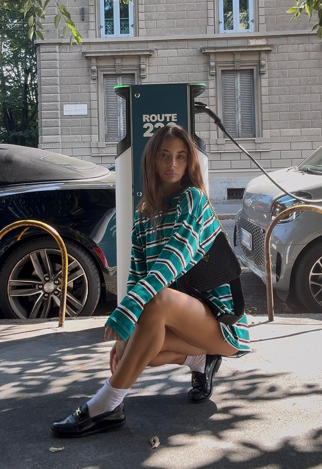 HORIZON LONG SLEEVE - FOREST STRIPE