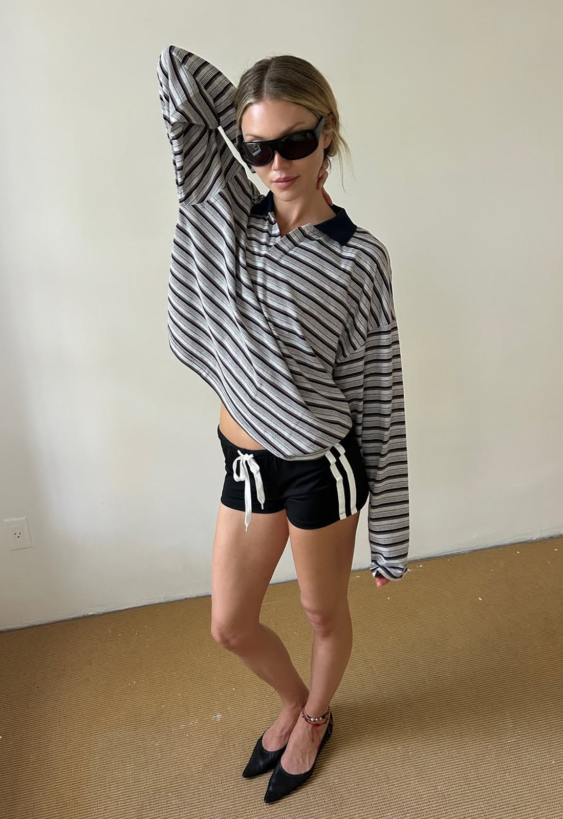 REBELS JERSEY  - NOIR STRIPE